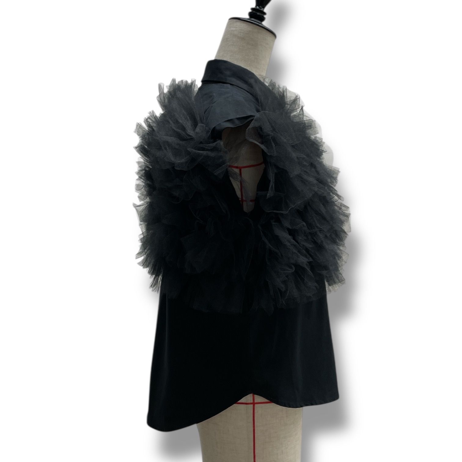 新品 タグ付 未使用 HIAND ハイアンド Swan Ribbon Shirt スワンリボン