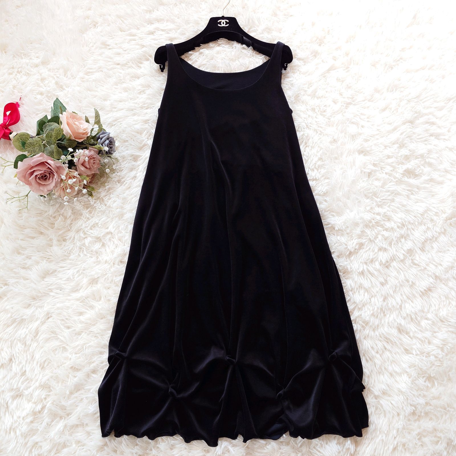 美品 フォクシー FOXEY DAISY VELOUR デイジーベロア ベロア 裾