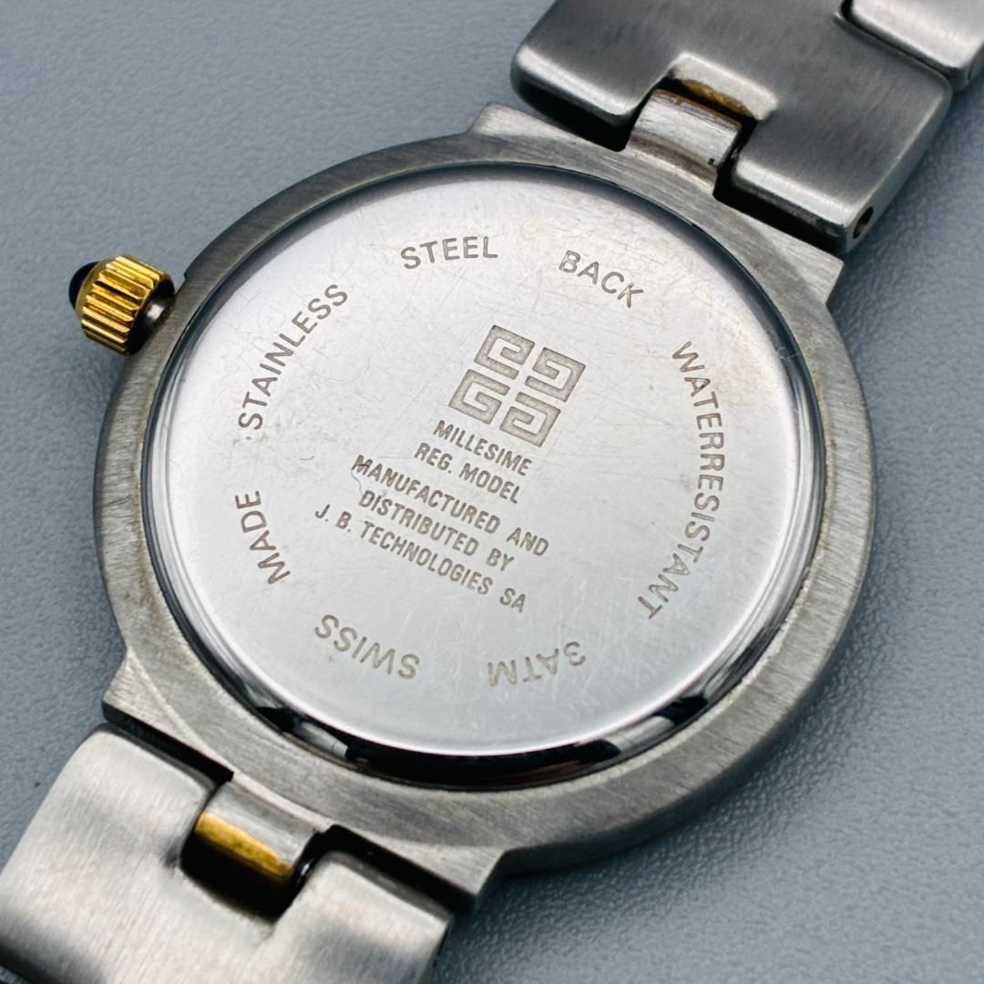 稼働 美品 GIVENCHY ジバンシィ クォーツ レディース 腕時計 コンビ