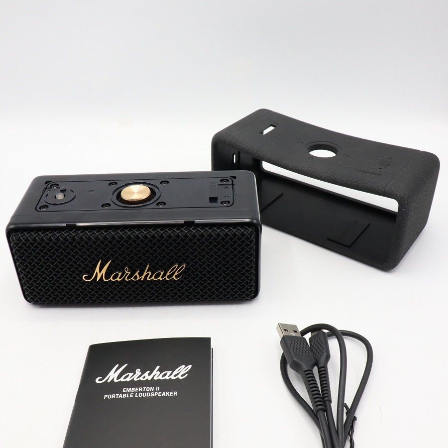美品】Marshall Emberton II Black and Brass ワイヤレス ポータブル