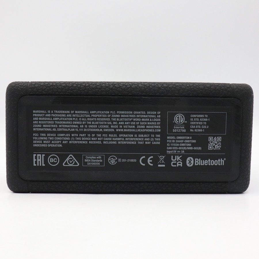 美品】Marshall Emberton II Black and Brass ワイヤレス ポータブル