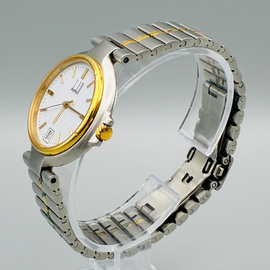 稼働 ダンヒル 腕時計 クオーツ メンズ レディース コンビ デイト ３針 稼働品 dunhill ダンヒル クォーツ メンズ 腕時計 コンビ デイト