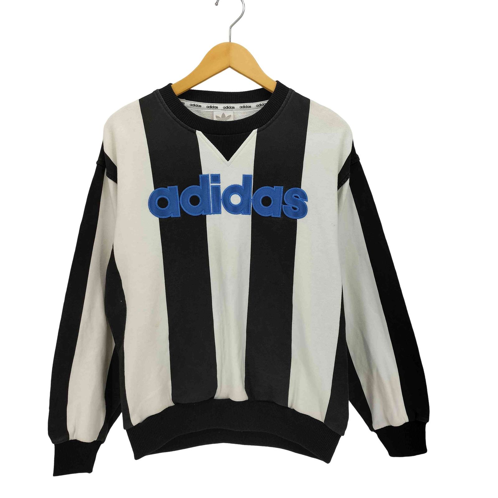 アディダス adidas 80S デサント製 トレフォイルロゴ 前V ロゴ刺繍