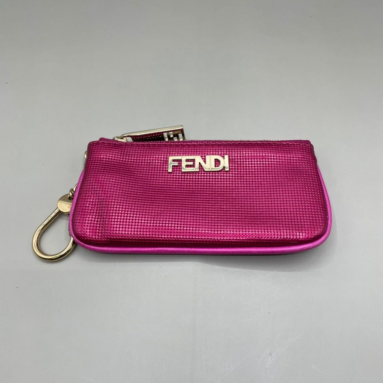 美品 希少 FENDI フェンディ コインケース 小銭入れ キーリング付き 