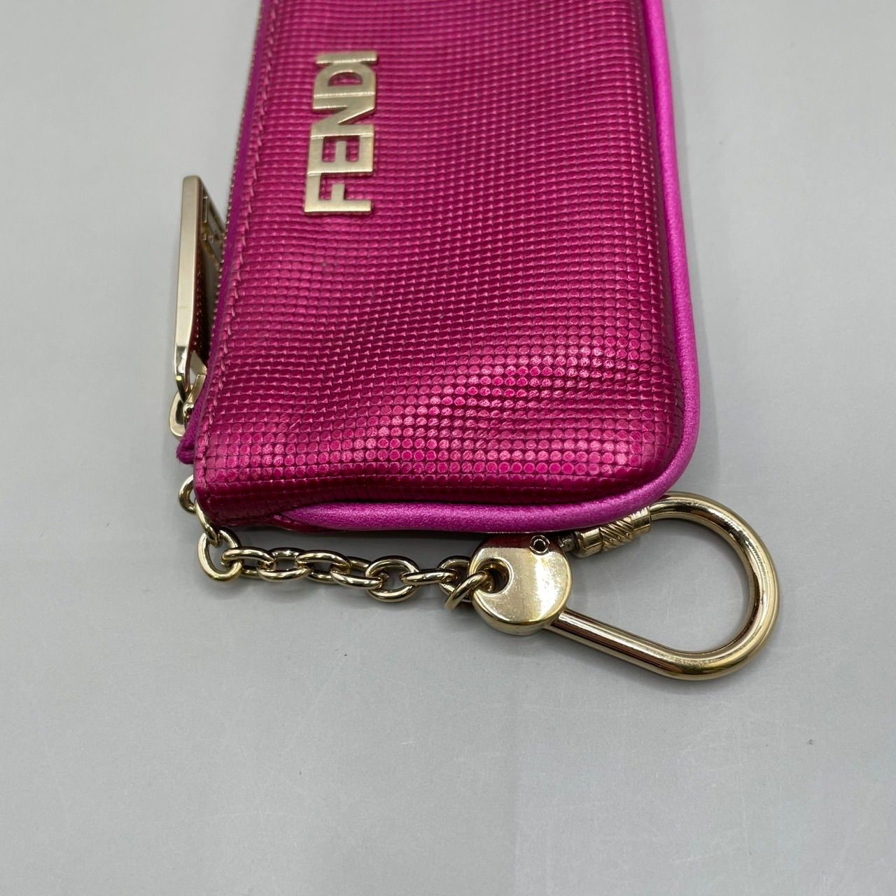 美品 希少 FENDI フェンディ コインケース 小銭入れ キーリング付き 