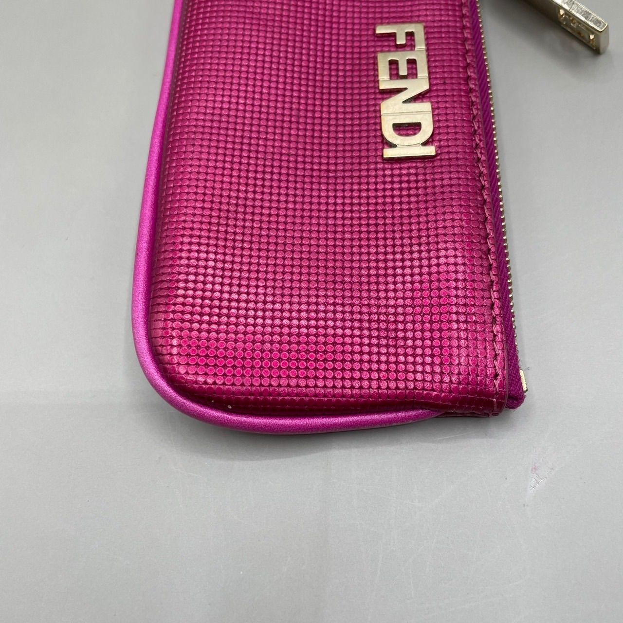 美品 希少 FENDI フェンディ コインケース 小銭入れ キーリング付き 