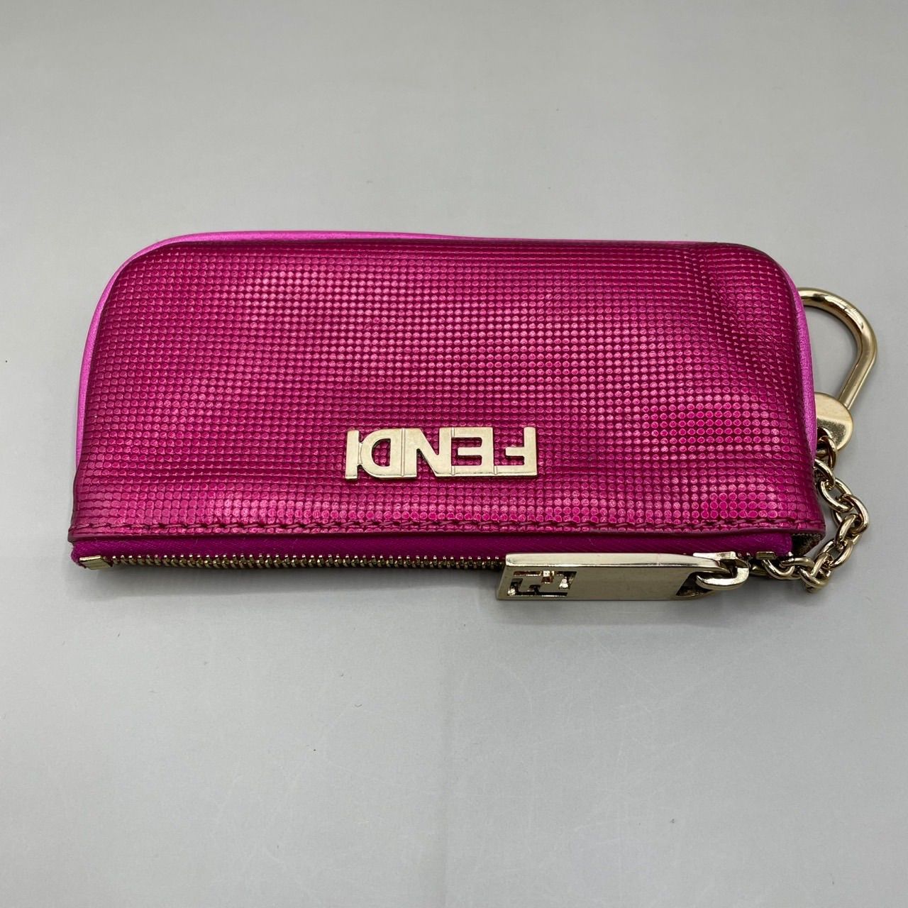 美品 希少 FENDI フェンディ コインケース 小銭入れ キーリング付き 