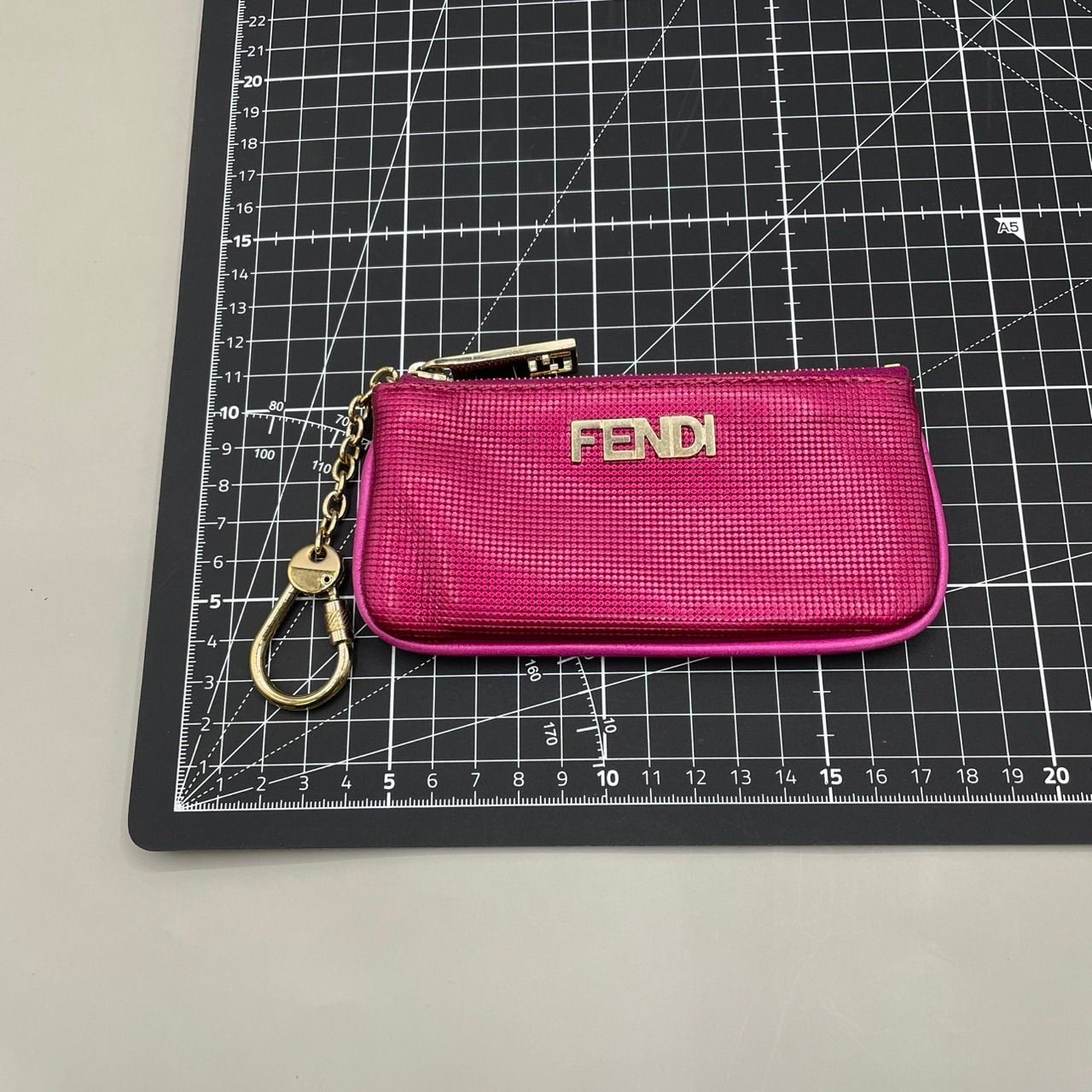 美品 希少 FENDI フェンディ コインケース 小銭入れ キーリング付き 