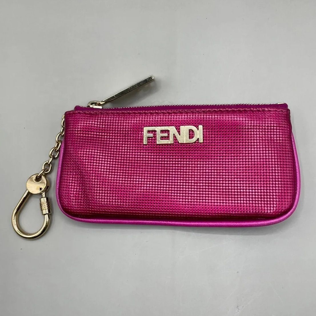 美品 希少 FENDI フェンディ コインケース 小銭入れ キーリング付き 
