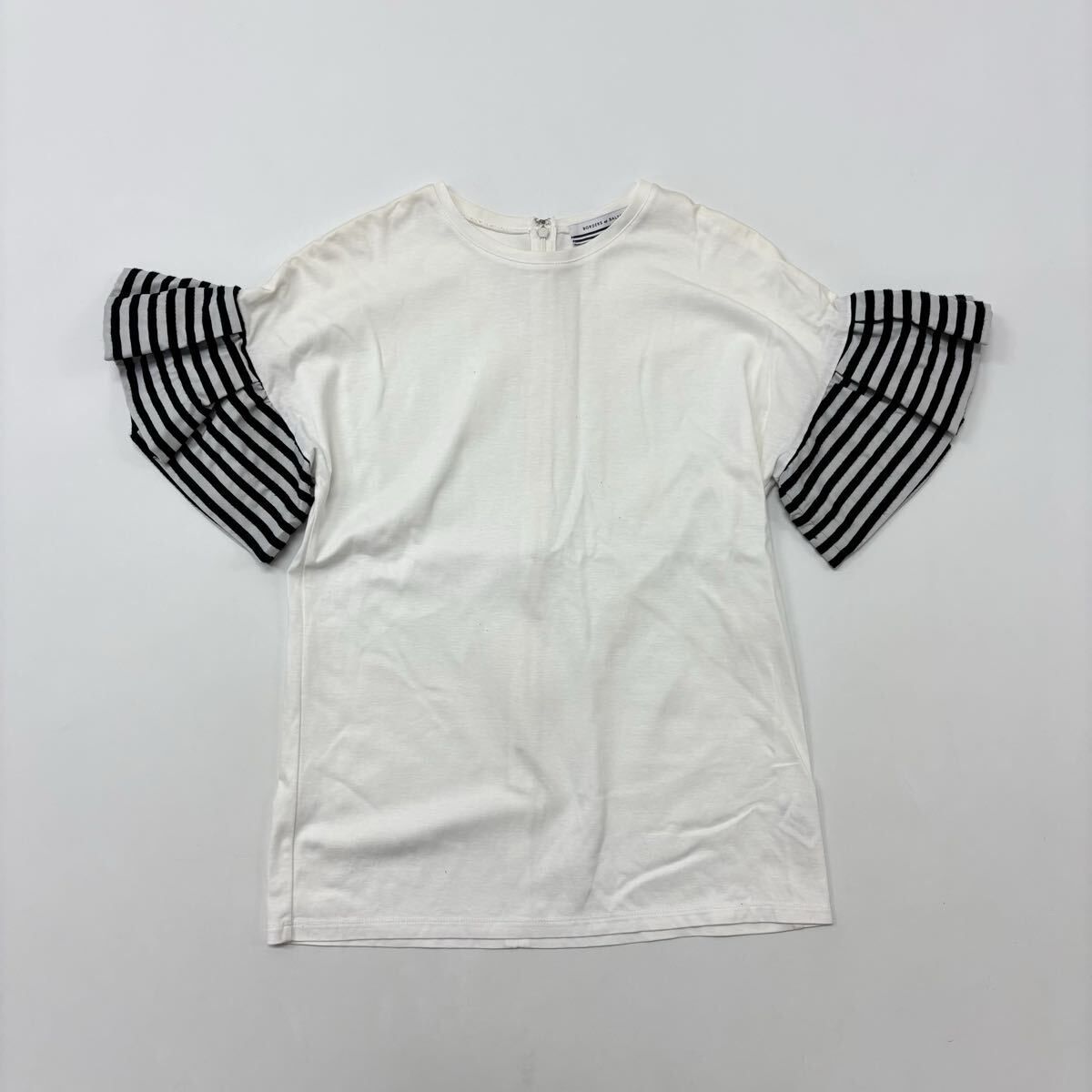 BORDERS at BALCONY ボーダーズアットバルコニー RUFFLED TEE ラッフル