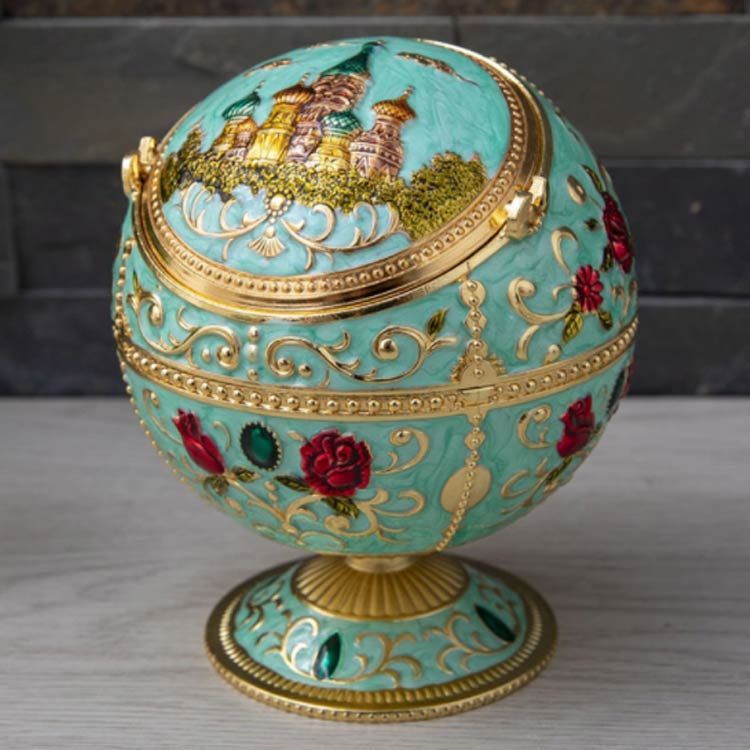 灰皿 地球儀型 蓋付き 屋外 卓上 iqos灰皿 ふたつき アイコス はいざら