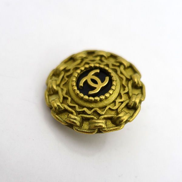 希少 ヴィンテージ 94A シャネル イヤリング ココマーク 金×黒 片耳のみ 希少 ヴィンテージ 94A シャネル イヤリング ココマーク 金×黒 片耳