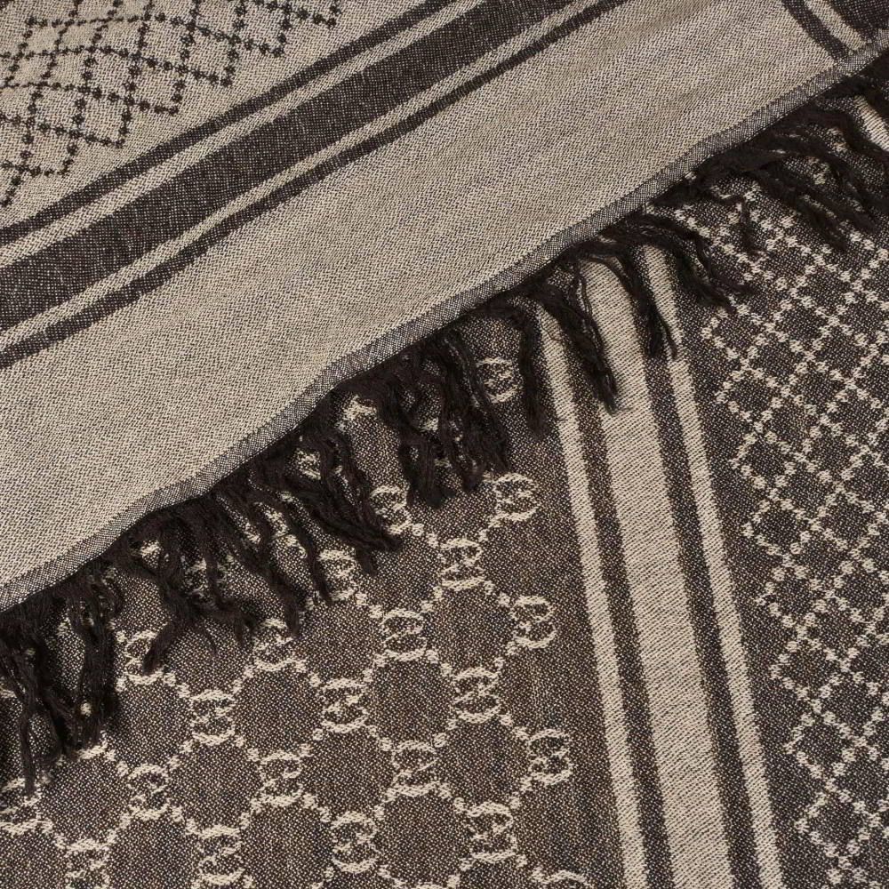 GUCCI フォックスファー付き シルク混 GG柄 ストール マフラー - メルカリ