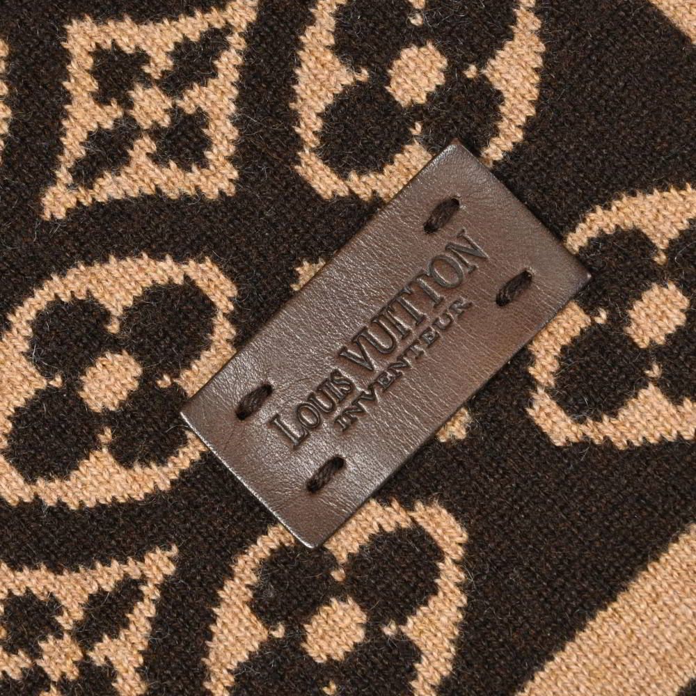 LOUIS VUITTON M71952 エシャルプ スキー モノグラム カシミヤ