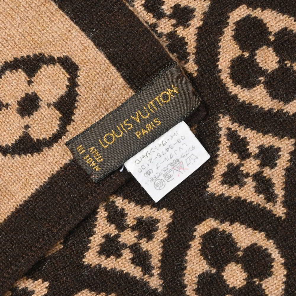 LOUIS VUITTON M71952 エシャルプ スキー モノグラム カシミヤ