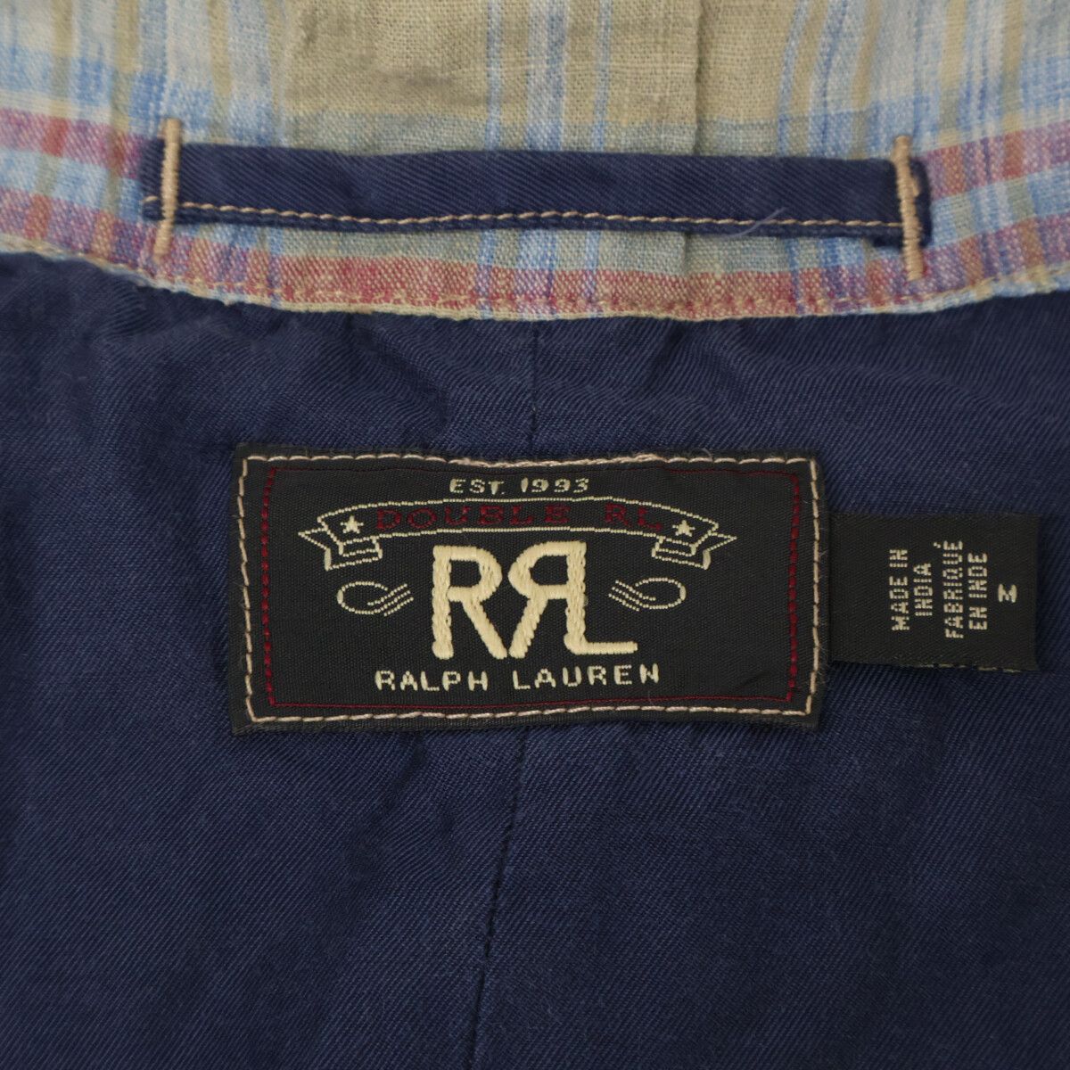 RRL ダブルアールエル ﾏﾙﾁｶﾗｰ ｺｯﾄﾝ ﾏﾄﾞﾗｽﾁｪｯｸ ｽﾎﾟｰﾂｺｰﾄ M - メルカリ