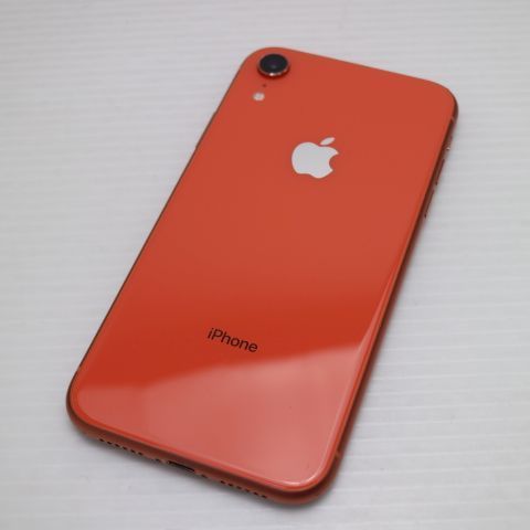 良品中古 SIMフリー iPhoneXR 256GB コーラル ピンク スマホ 白ロム