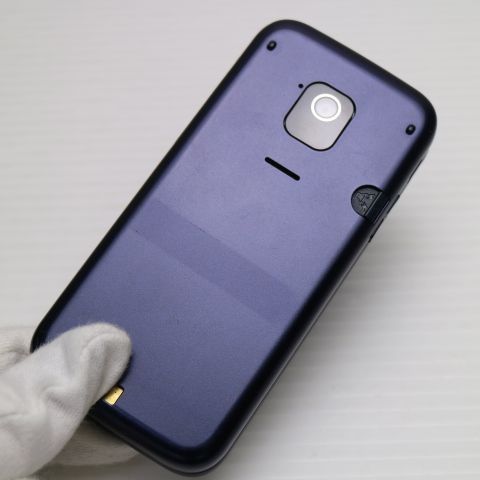 美品 F-02J らくらくホン ネイビー 即日発送 ガラケー DoCoMo 富士通