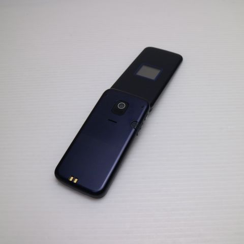 美品 F-02J らくらくホン ネイビー 即日発送 ガラケー DoCoMo 富士通