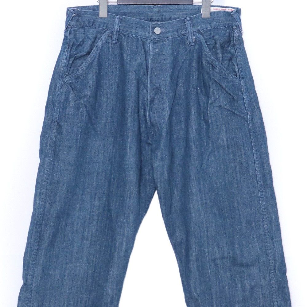 EVISU YAMANE ピンクカモメペイント デニムパンツ サイズ36 インディゴ