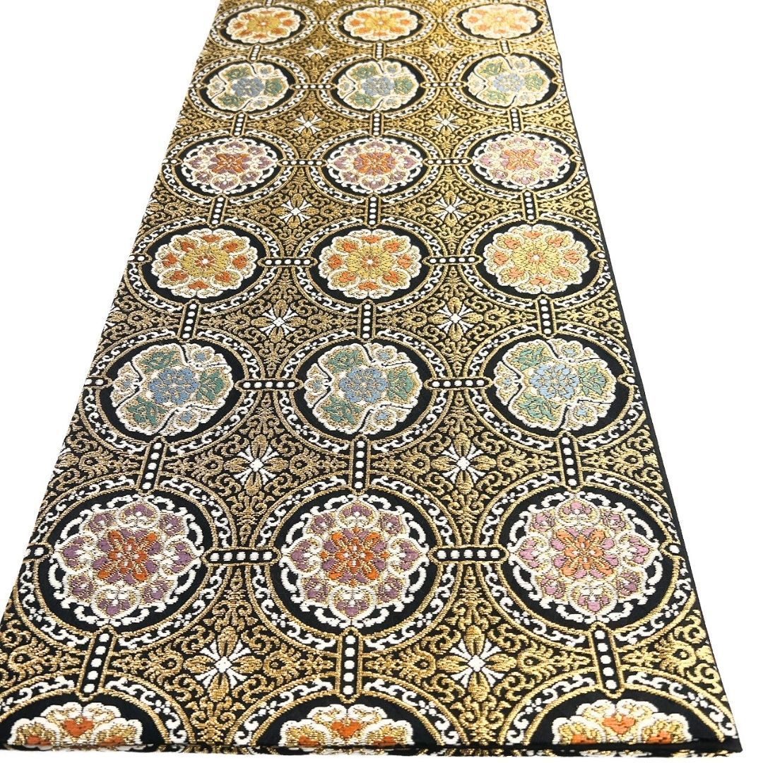 ますいわ屋 袋帯 華紋 花菱 金糸 着物 013b p ms - メルカリ