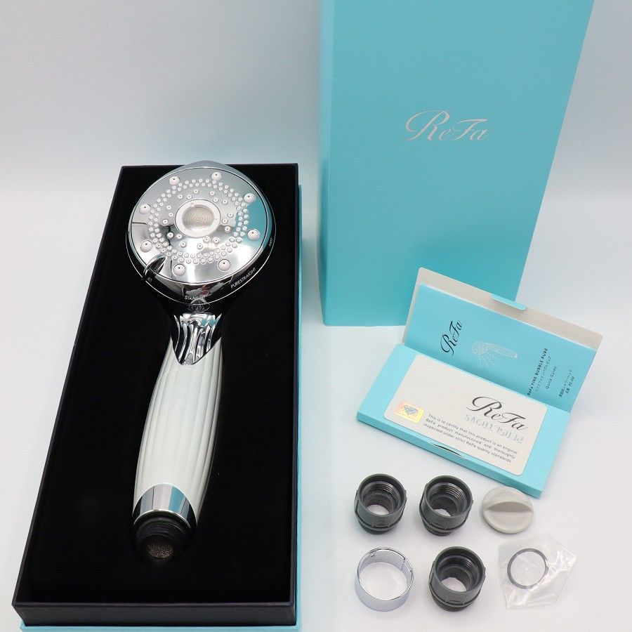 美品】MTG ReFa FINE BUBBLE PURE RS-AM-02B ホワイト シャワーヘッド