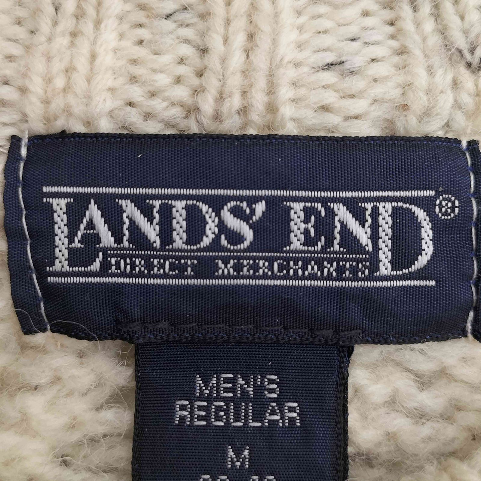 ランズエンド LANDS END 90s イングランド製 ネップ フィッシャーマン