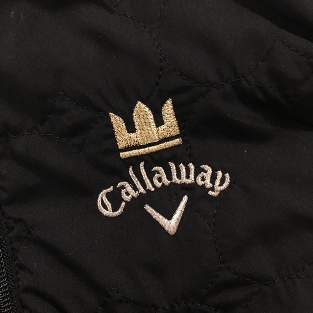 タグ付未使用品✨キャロウェイ ダウンジャケット リバーシブル 花柄 6WAY キャロウェイ リバーシブルダウンジャケット 白×黒 キルティング 裏花