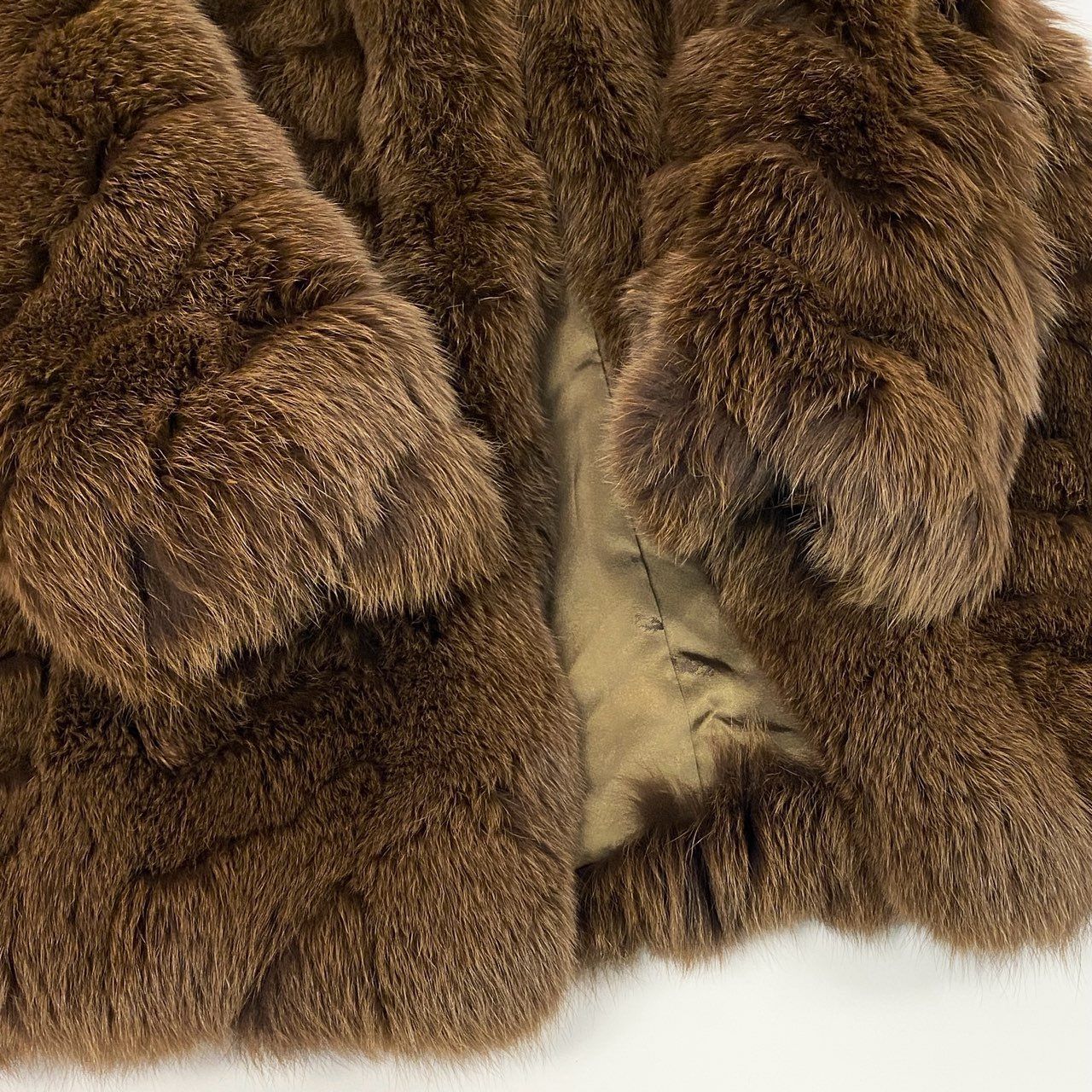 72a15 SAGA FOX サガフォックス 銀サガ 極厚 フォックスファー コート