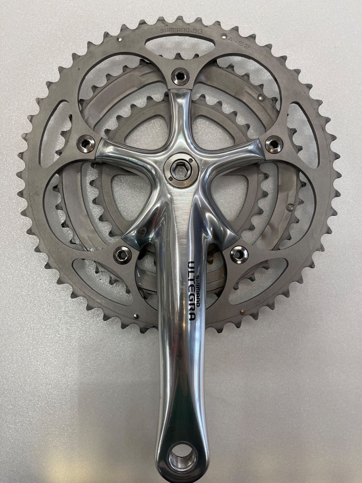 中古】SHIMANO FC-6503 52-42-30T 170mm トリプルクランクギア 9S