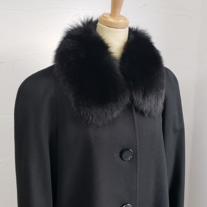 未使用 Silsefia ☆ 総カシミヤ 2WAY ロングコート 9 フォックスファー