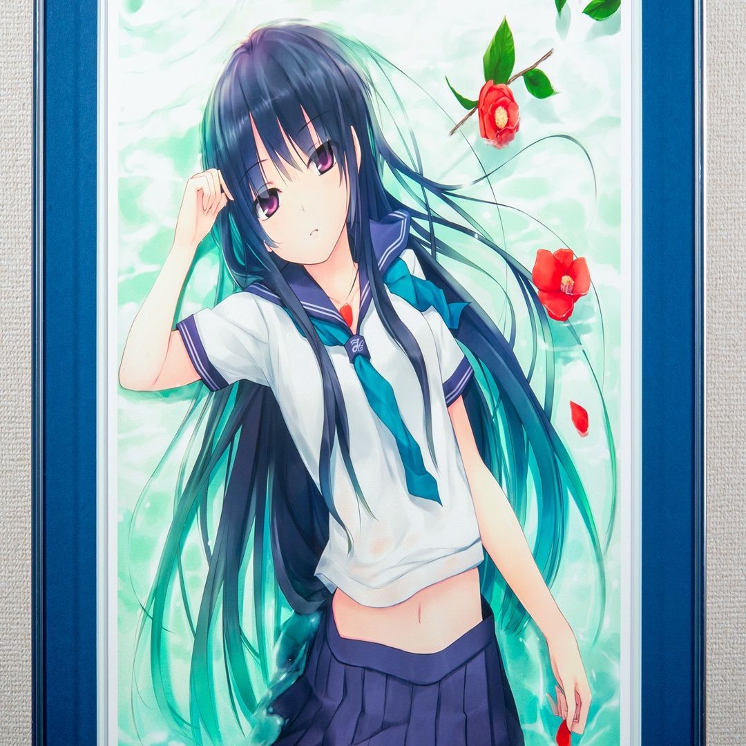 珈琲貴族】 「水椿」 版画 アールジュネス / アールビバン保証書付