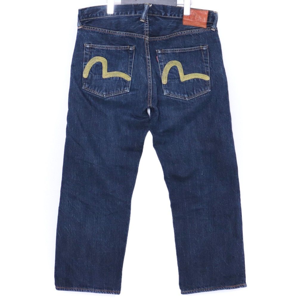 EVISU 黄色刺繍カモメ デニムパンツ W36 L35 インディゴ - メルカリ