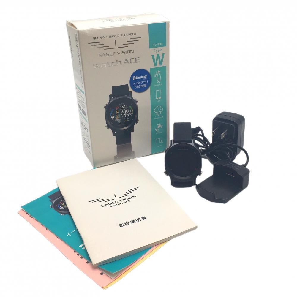 美品】イーグルビジョン ゴルフウォッチ 黒 ACE EV-933 通電確認済み