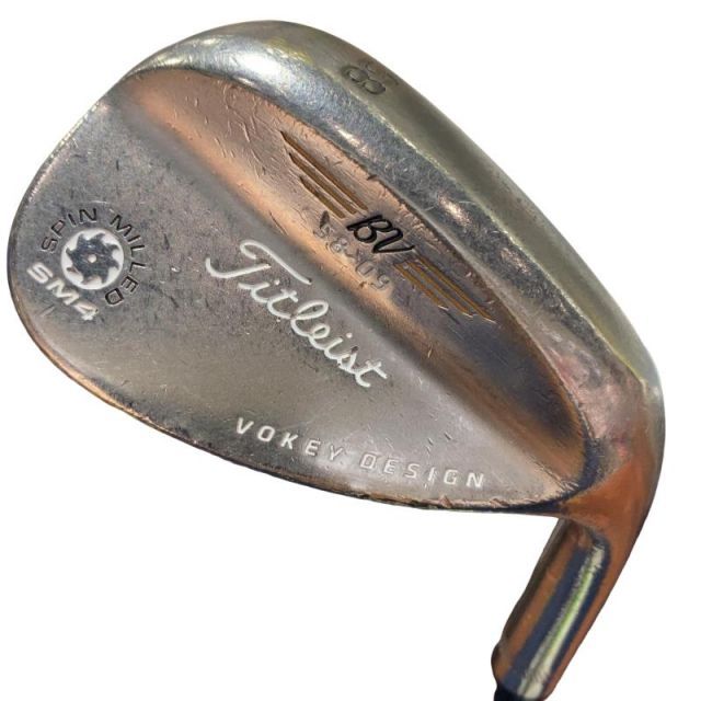 中古】 タイトリスト VOKEY SPIN MILLED SM4 ブラックニッケル 58°/09