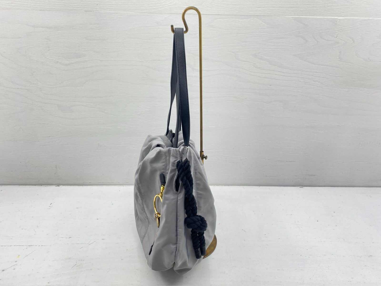 盛岡79-0147] SEE BY CHLOE シーバイクロエ 巾着 ハンドバッグ[中古/80 