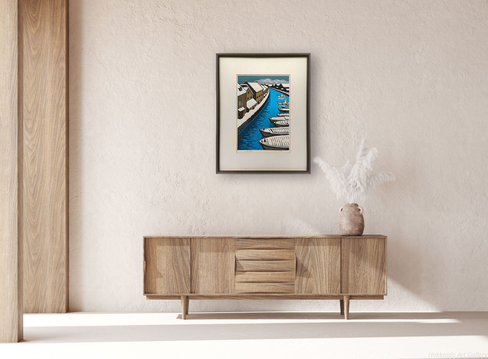 松見八百造 「小樽運河」 木版画 絵画 - メルカリ