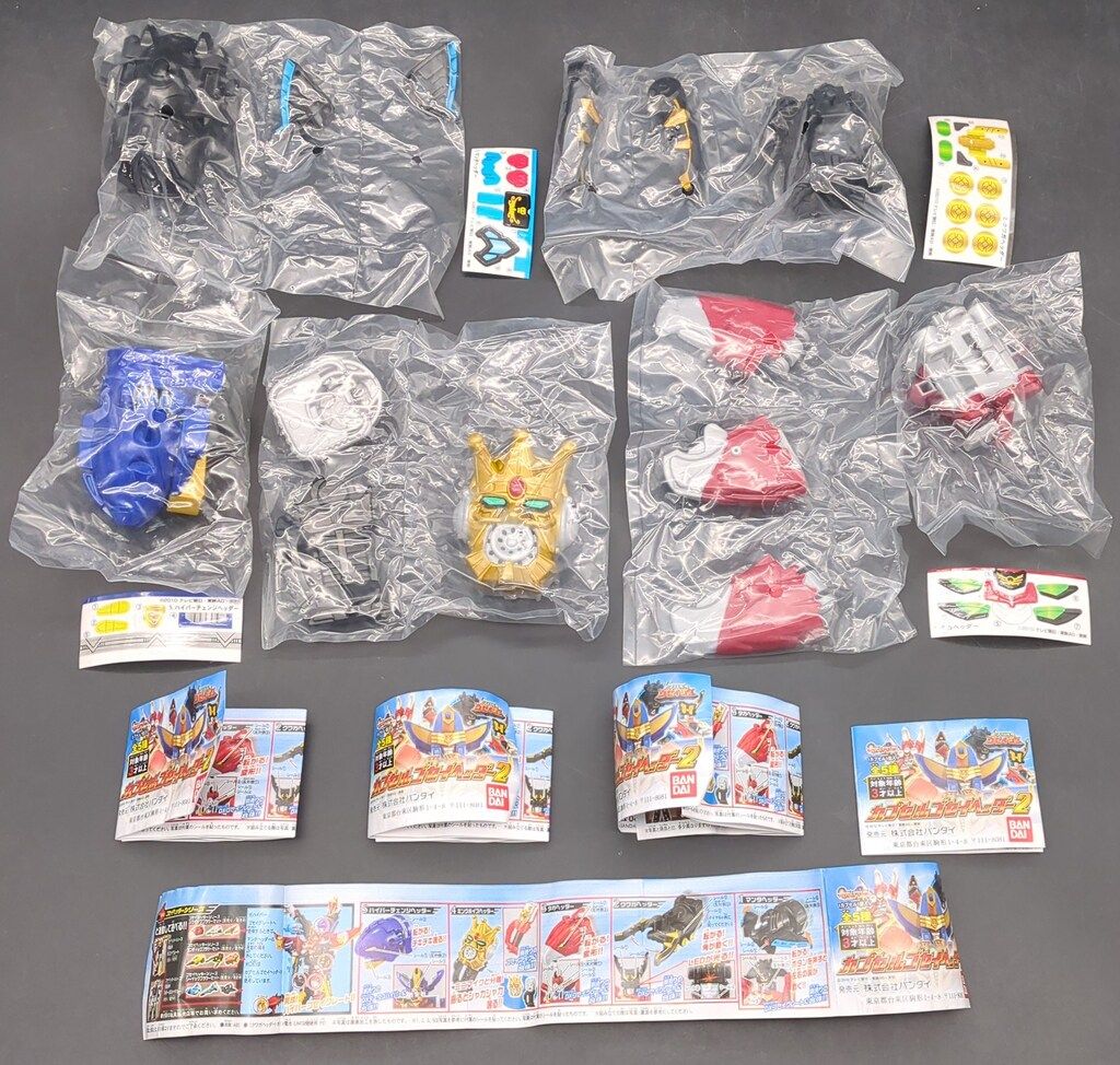 ♯Gew25Ez天装戦隊ゴセイジャーカプセルゴセイヘッダー2全5種 ガシャポン ♯Gew25Ez天装戦隊ゴセイジャーカプセルゴセイヘッダー2全5種