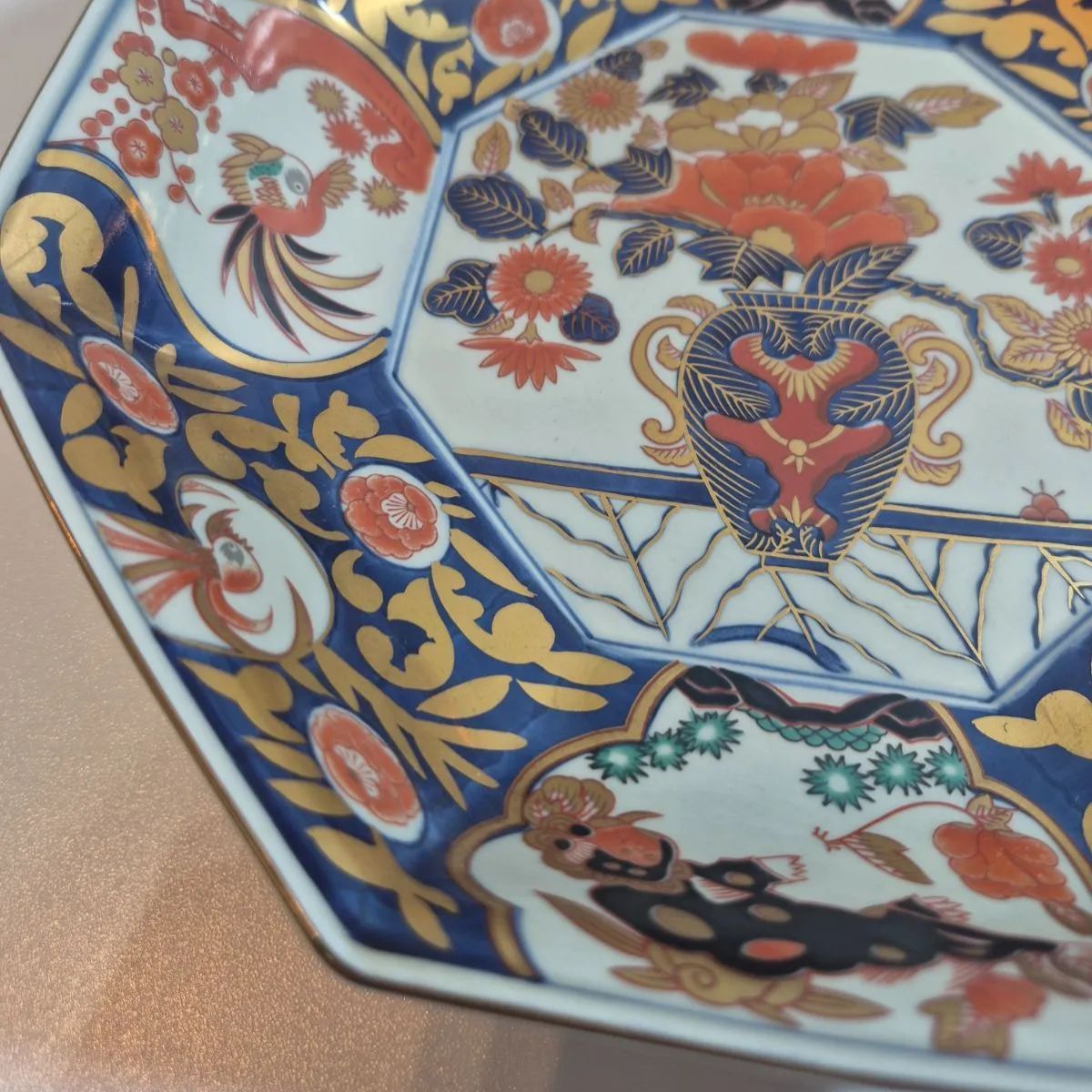 有田焼 林九郎 金唐草花篭図 八角鉢 - メルカリ