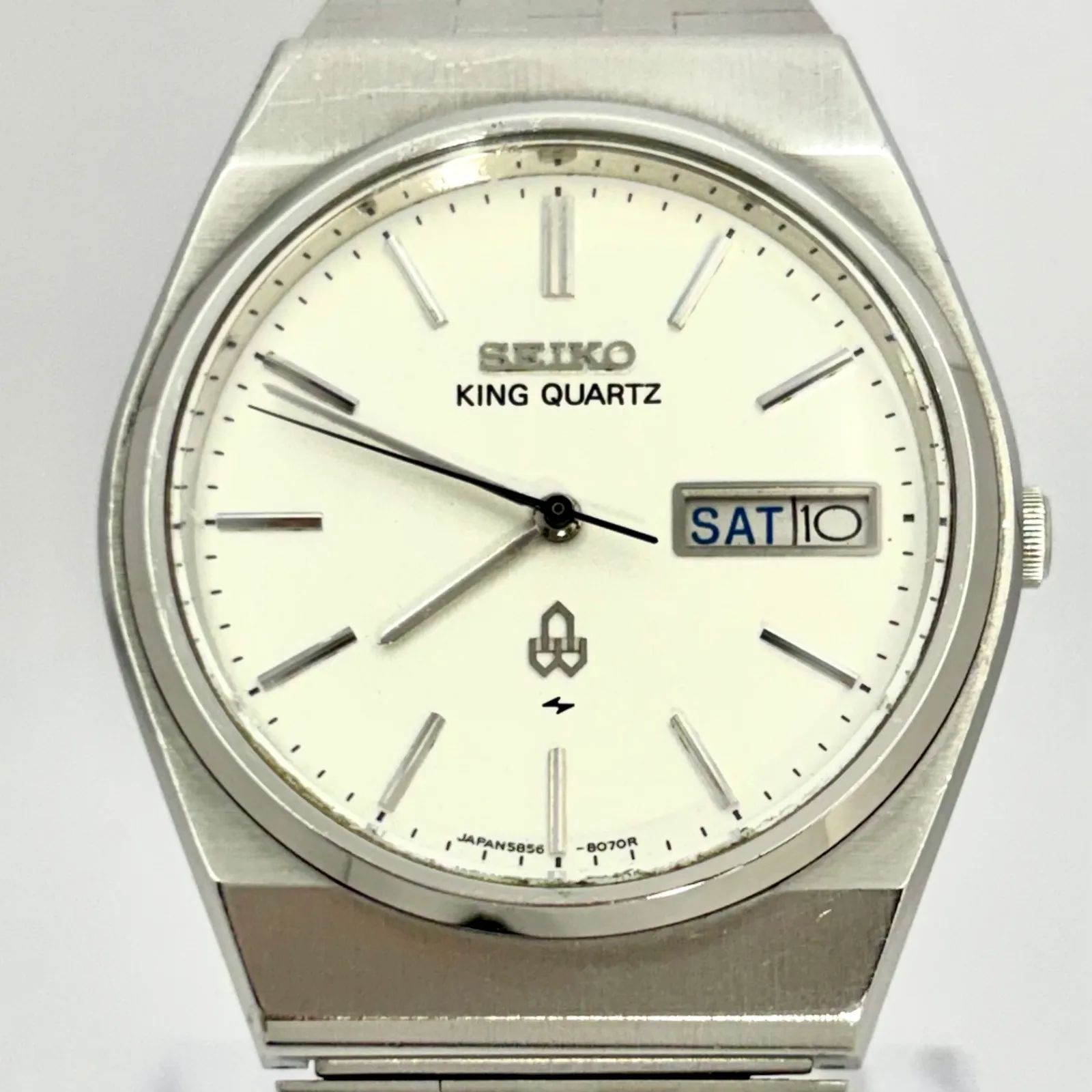 新品電池】SEIKO セイコー KING QUARTS キングクォーツ メンズ 腕時計