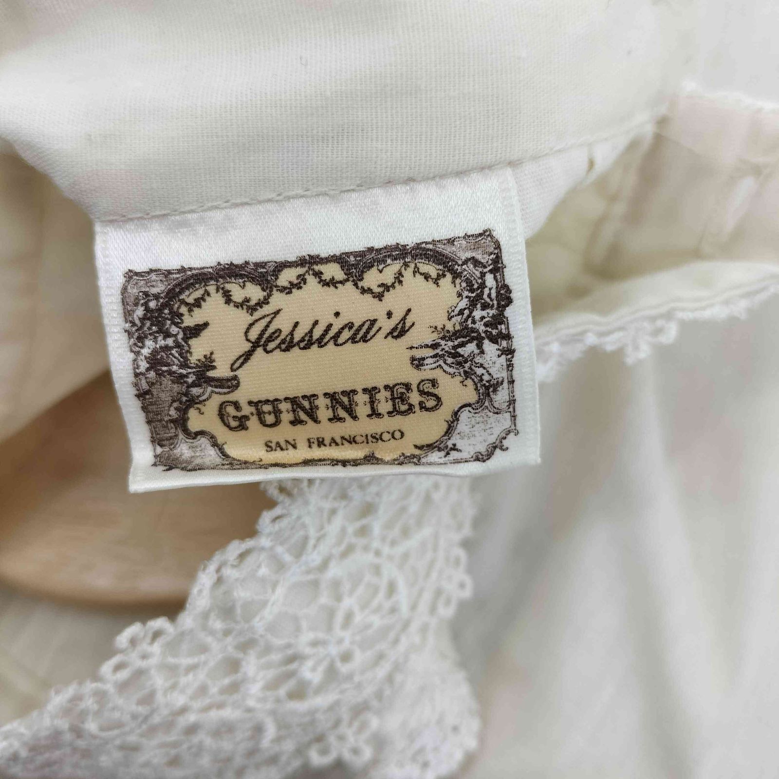 USA製 70s ビンテージ GUNNE SAX ガニーサックス レース ティアード 