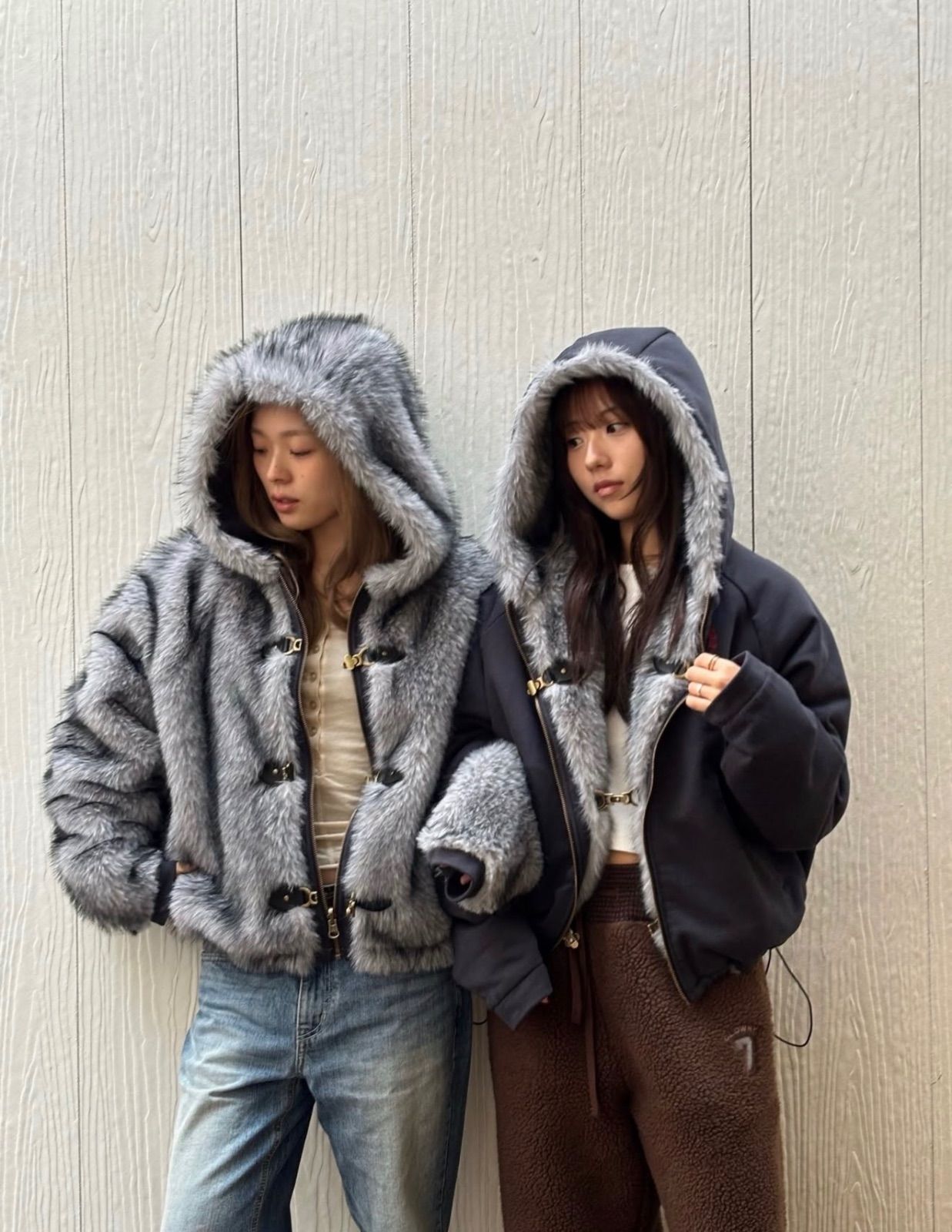 ☆GLOWNY☆ MOOR REVERSIBLE FUR JACKET☆サイズL - メルカリ