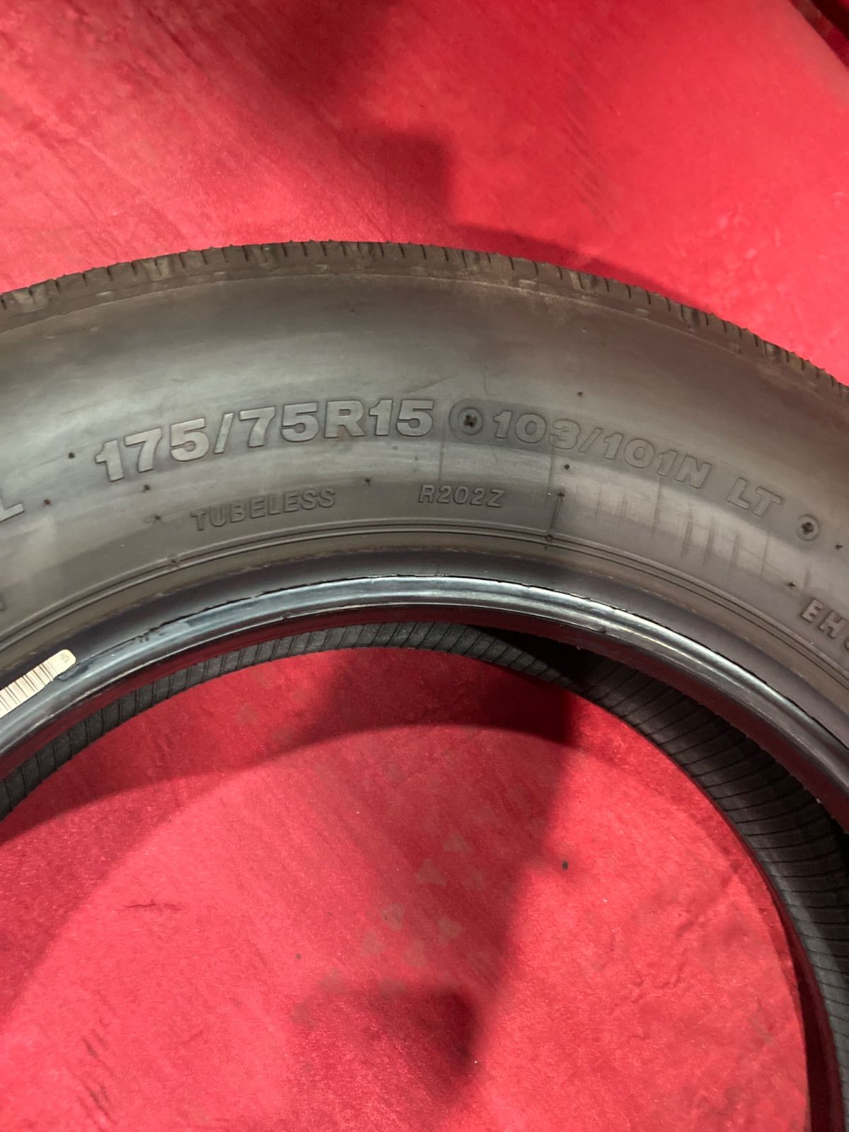 175/75R15 103/101LT ブリヂストン R202新車外し 2本 - メルカリ