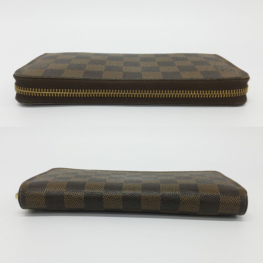 天白】ルイヴィトン ジッピーウォレット N60015 長財布 ダミエ エベヌ