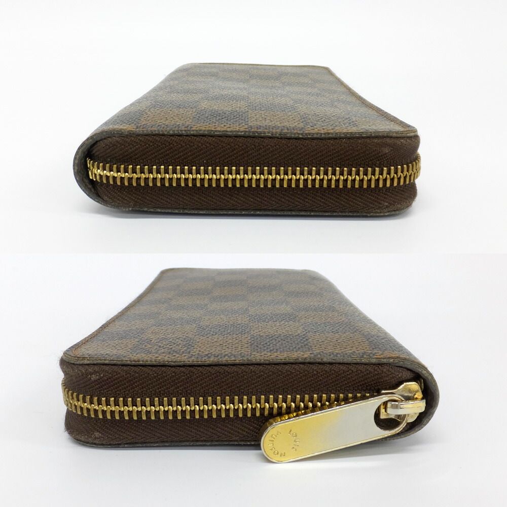 天白】ルイヴィトン ジッピーウォレット N60015 長財布 ダミエ エベヌ