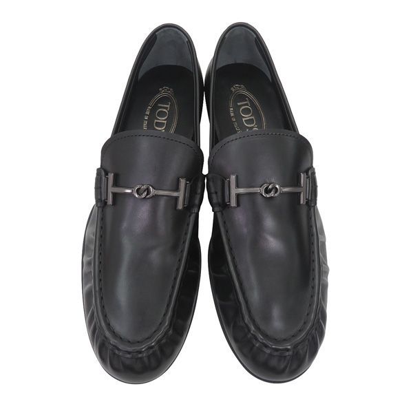未使用 メンズ8.5】TOD'S トッズ T RING GOMMA レザー ビット