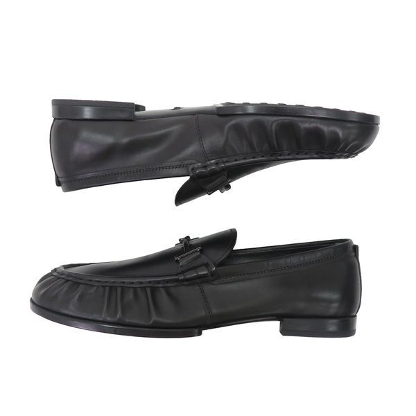 未使用 メンズ8.5】TOD'S トッズ T RING GOMMA レザー ビット