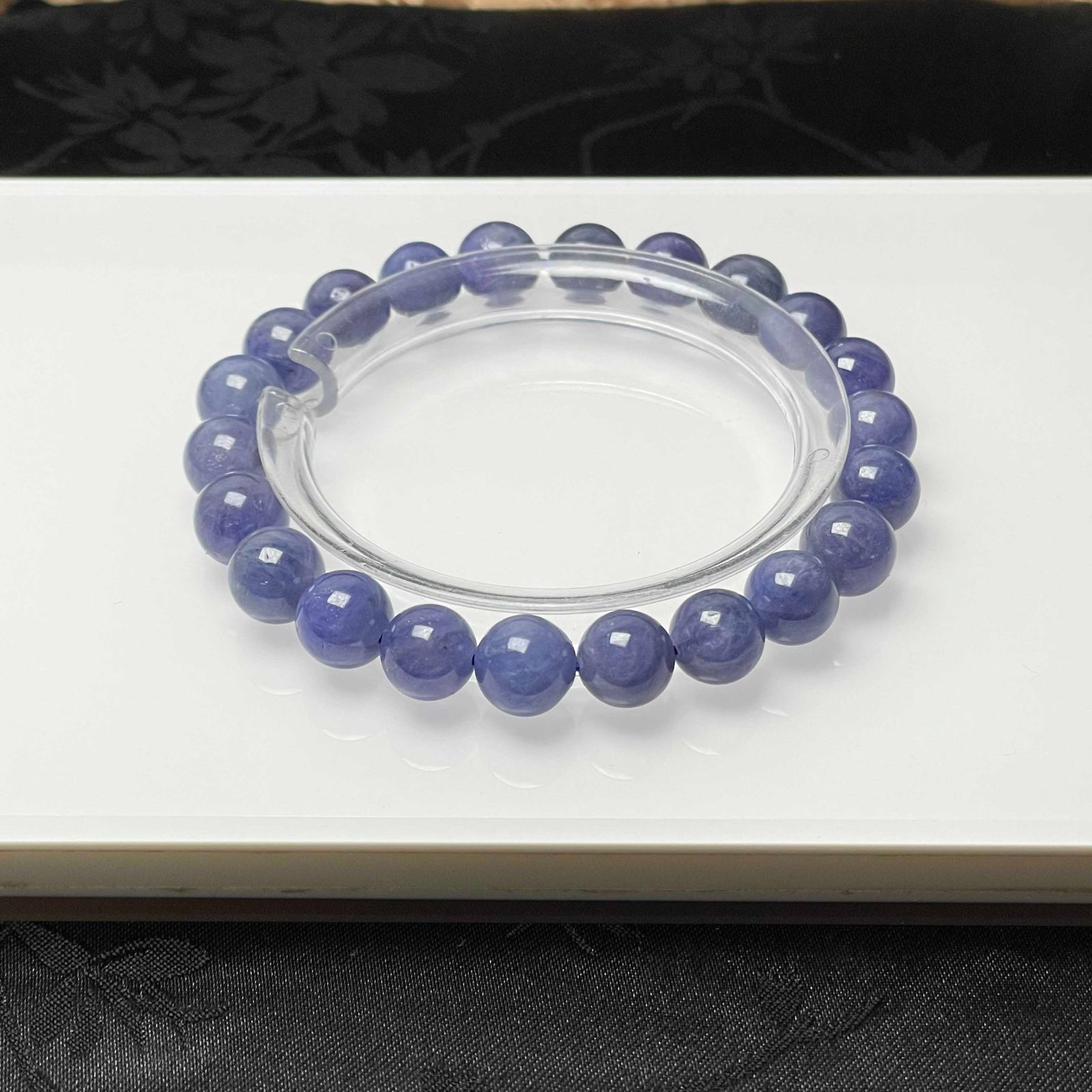 天然美品☆【50Aタンザナイト】☆ブレスレット 天然石A 8.5-9mm 