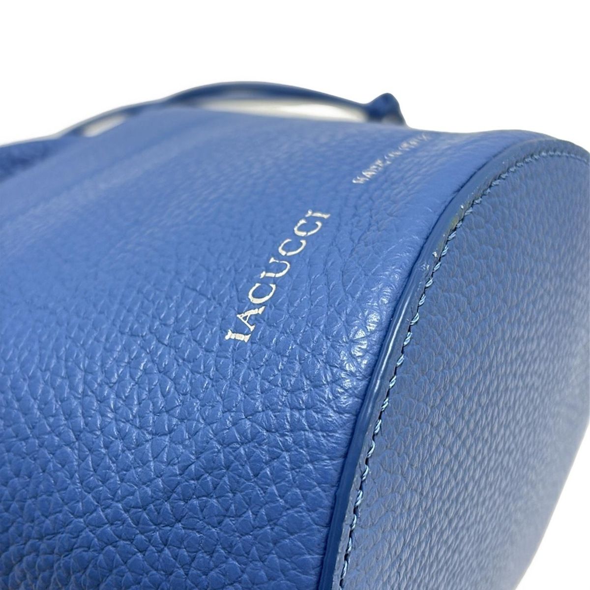 IACUCCI(イアクッチ) ハンドバッグ美品 ジョイア ブルー 巾着型/ミニ  