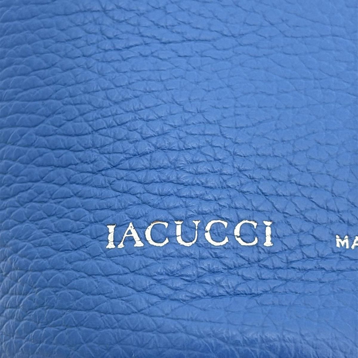 IACUCCI(イアクッチ) ハンドバッグ美品 ジョイア ブルー 巾着型/ミニ  
